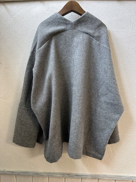 モッサトッパーカーディガン グレー