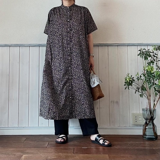 PONT DE CHALONS ポンデシャロン シトロンプリント半袖ワンピース 22410429