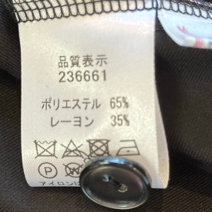 ina イナ ウエスト切替タックジャンパースカート BLACK   236661