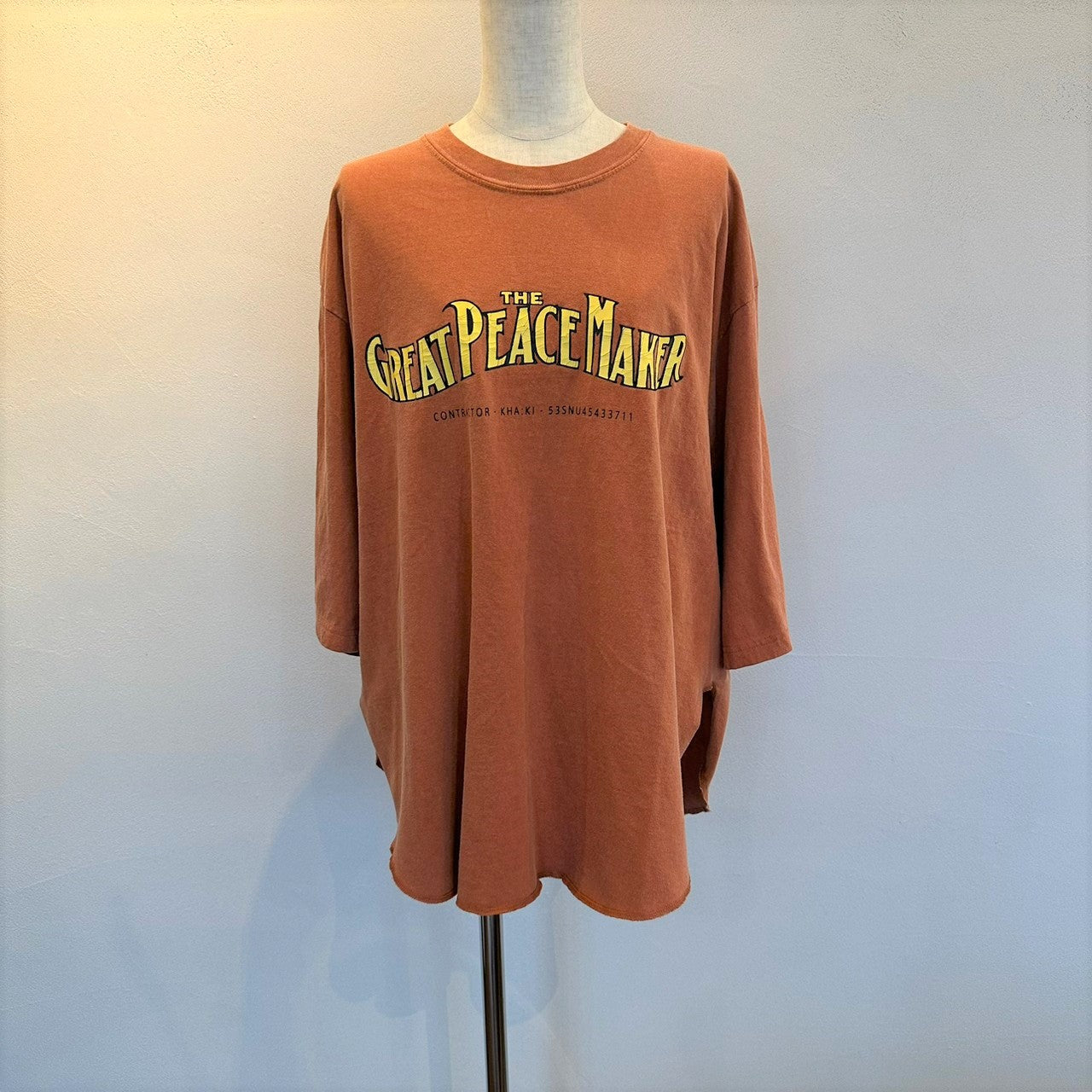 KHA:KI カーキ  7th SLEEVE TEE -G.P.M-            MIL23SCS3364