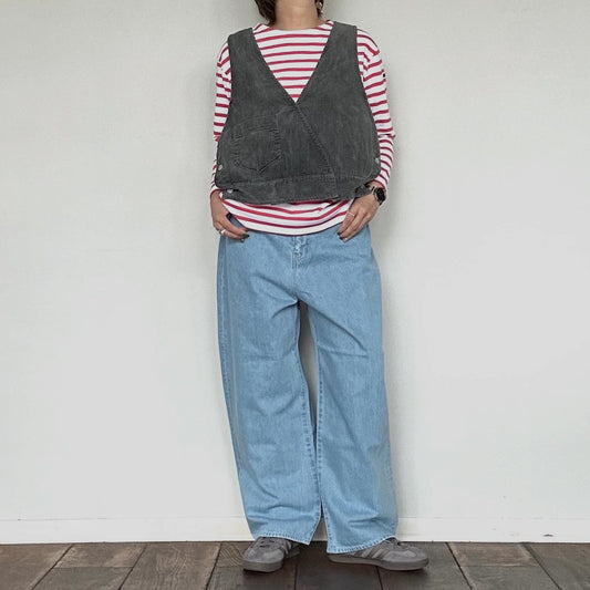 ESTROISLOSE エストゥロワルーズ  ソフトコーデュロイ ベスト   EB25408