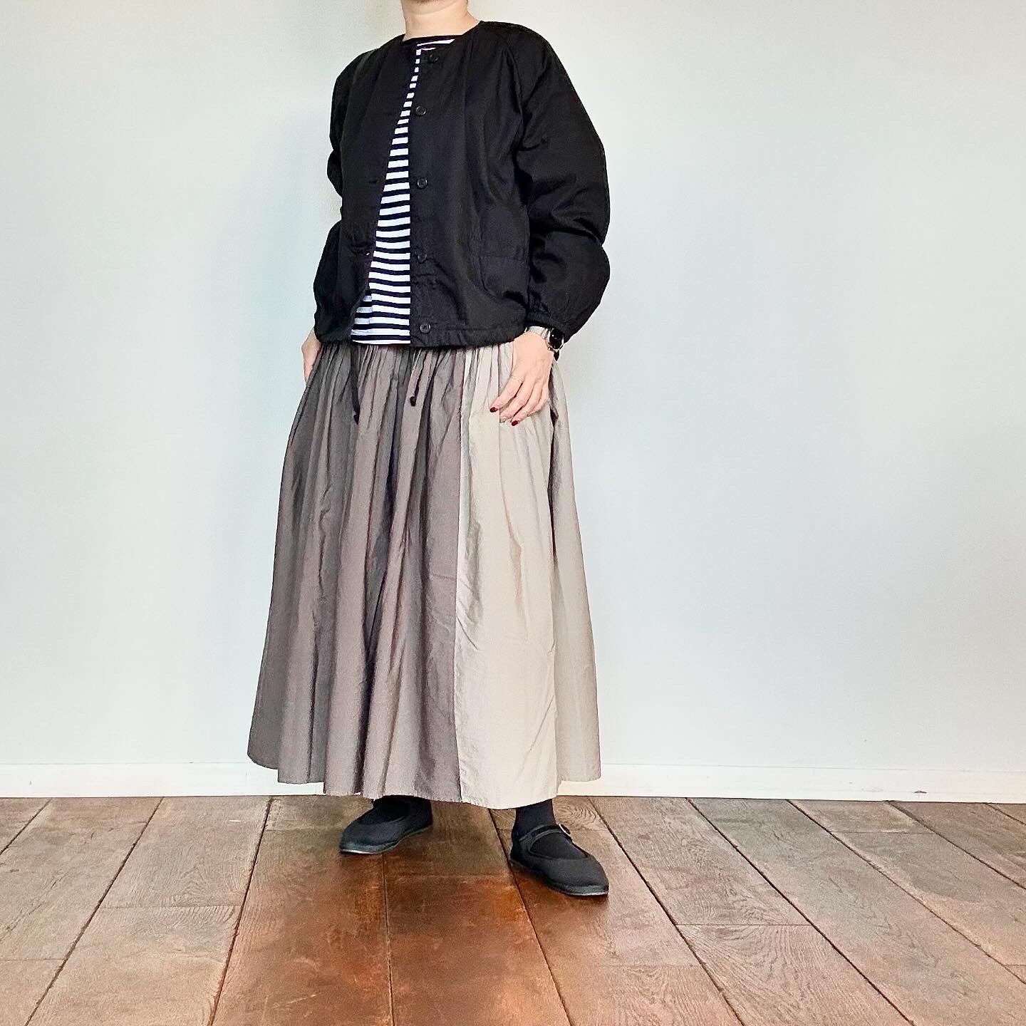 (g) GIZANDY TENZIKU BORDER LONG Tee g_596