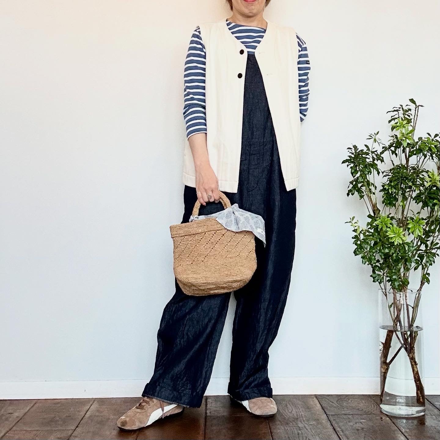 maison de soil メゾンドソイル  RAFFIA BAG