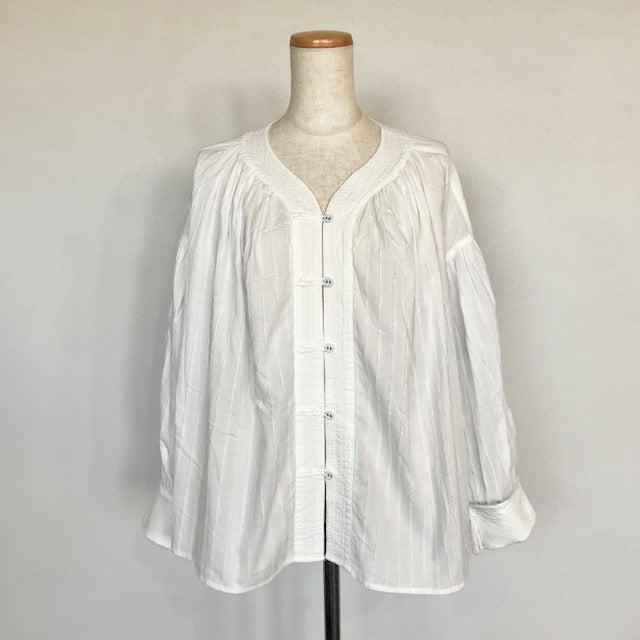 ESTROISLOSE ストライプカットジャガードシャツ EB24414