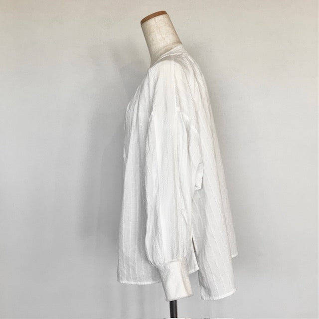 ESTROISLOSE ストライプカットジャガードシャツ EB24414