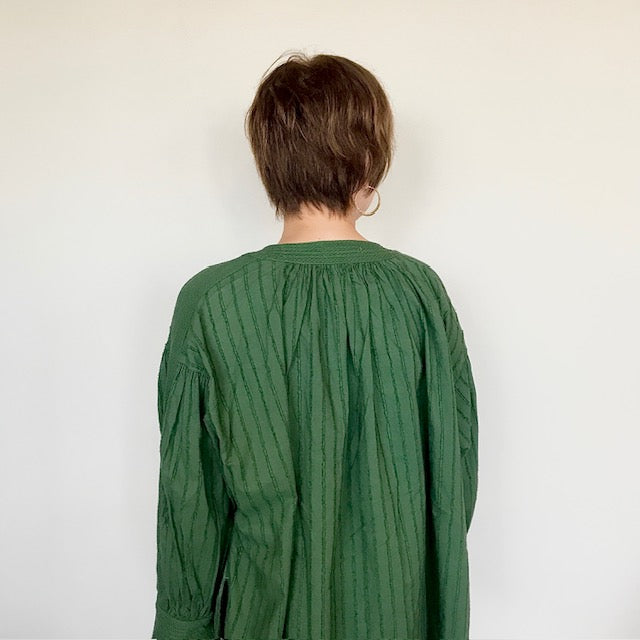 ESTROISLOSE ストライプカットジャガードシャツ EB24414