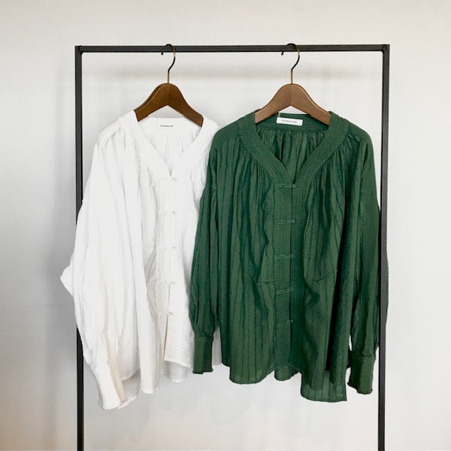 ESTROISLOSE ストライプカットジャガードシャツ EB24414