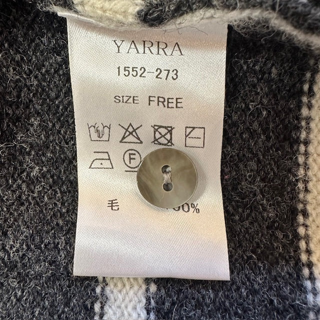 YARRA ラムウール配色ニットカーディガン 1552-273