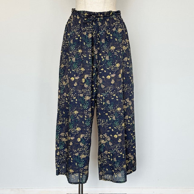 SOILソイル COTTON FLOWER PRINT WIDE EASY PANTS NSL23076
