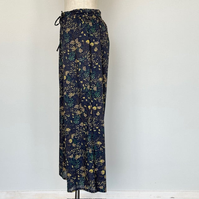 SOILソイル COTTON FLOWER PRINT WIDE EASY PANTS NSL23076