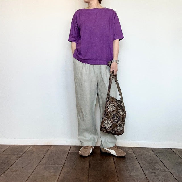 ARMEN アーメン リネンボートネックプルオーバーシャツ NAM1631LP0