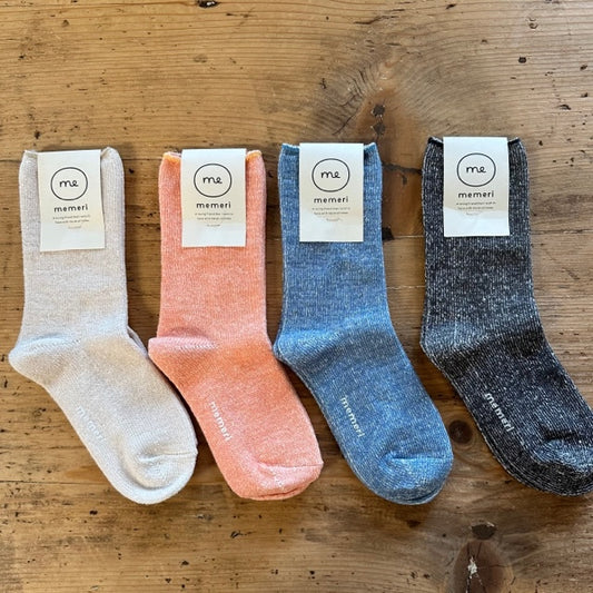 memeri コットンシルクソックス  ME0109