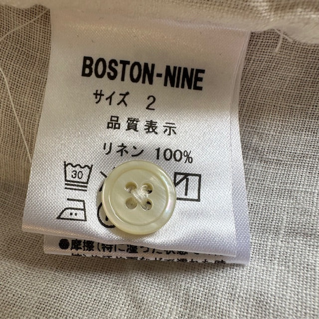 Dana Faneuil ダナファヌル フレンチリネン5分袖シャツ D6224203