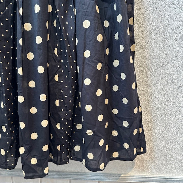 SOIL ソイル コットンボイルドットプリントパッチワークギャザースカート NSL25017