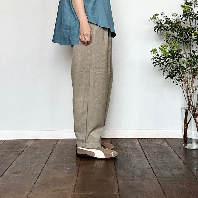doux bleu T/R ワイドタックパンツ 2525-047