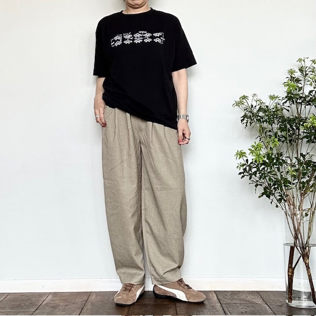 doux bleu T/R ワイドタックパンツ 2525-047