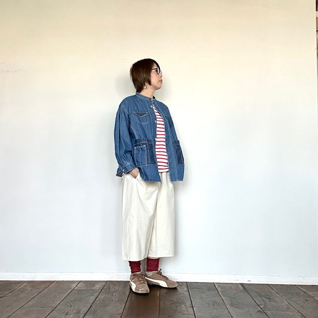 (g)ヴィンテージコットン オバールパンツ g-490