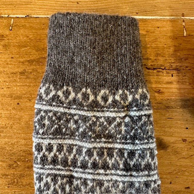 NISHIGUCHI KUTSUSHITA ウールジャガードソックス NK0119