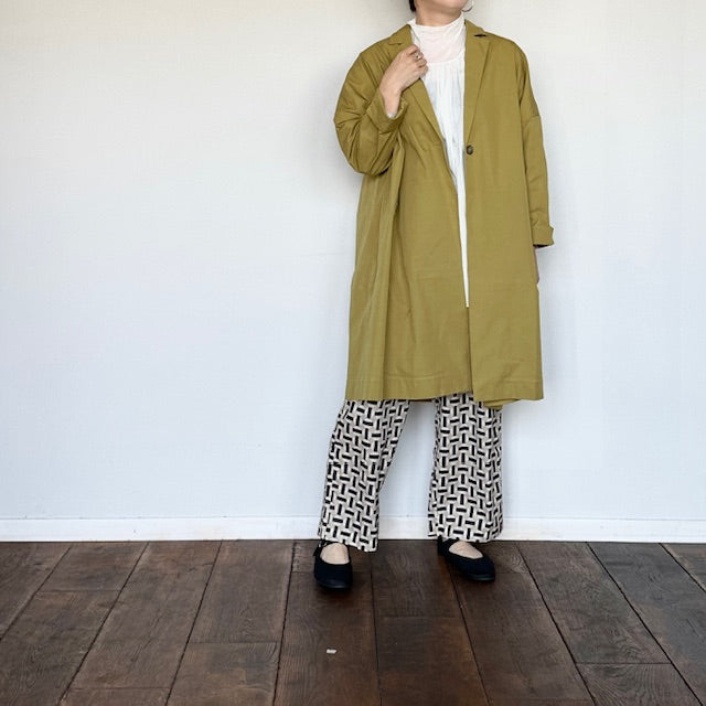 doux bleu コットンナイロン ワイドチェスターコート 2447-023