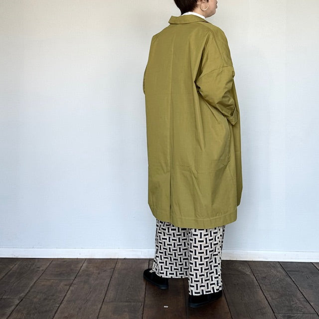 doux bleu コットンナイロン ワイドチェスターコート 2447-023
