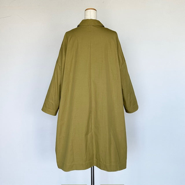 doux bleu コットンナイロン ワイドチェスターコート 2447-023