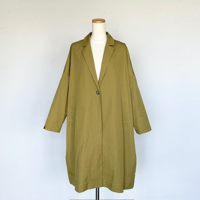doux bleu コットンナイロン ワイドチェスターコート 2447-023