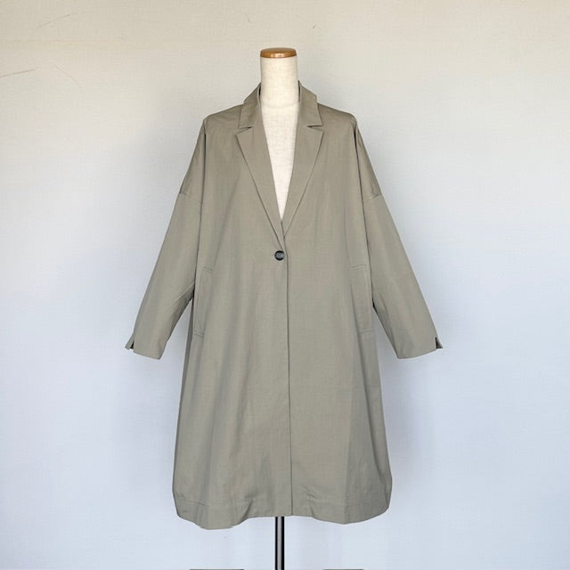 doux bleu コットンナイロン ワイドチェスターコート 2447-023