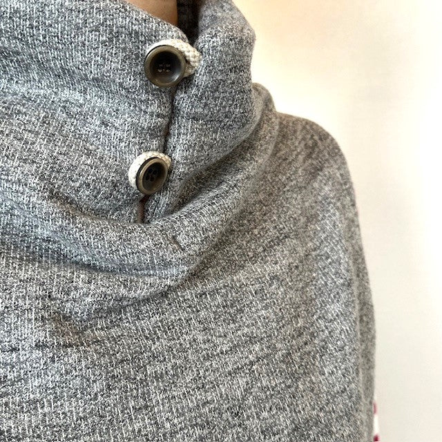 DanaFaneuil ガーゼ裏毛スタンドベスト  D2722301