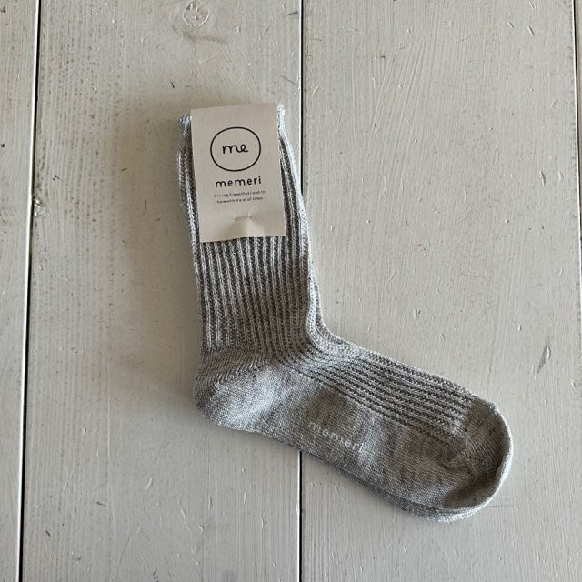 memeri   リネンリブソックス  ME0102