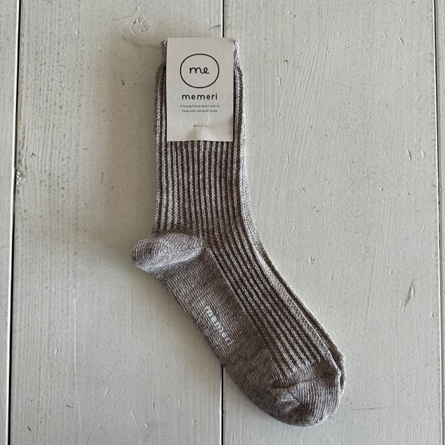 memeri   リネンリブソックス  ME0102