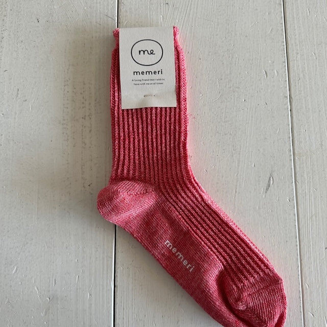 memeri   リネンリブソックス  ME0102