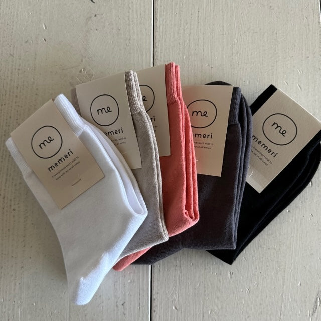 memeri  スーピマコットンソックス  	ME0105