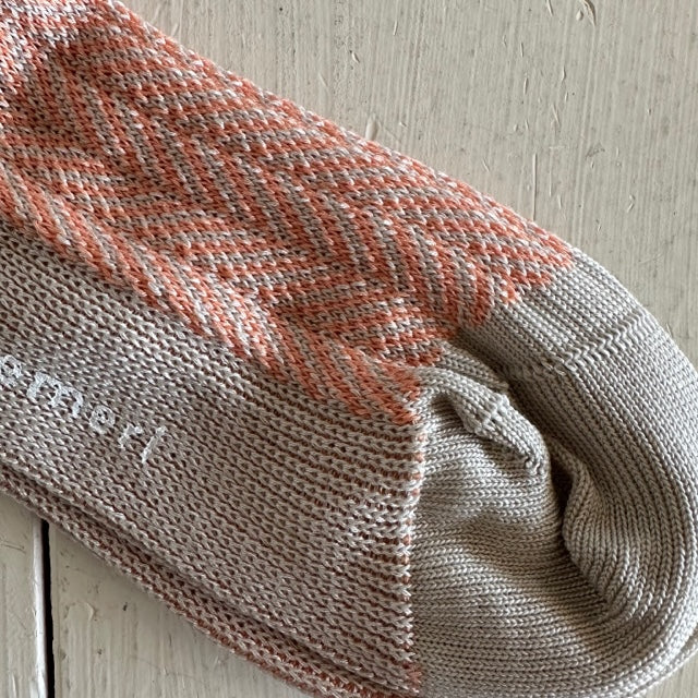 memeri ギザコットンヘリンボーンソックス  ME0107