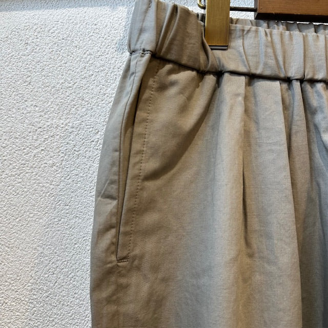 maison de soil COTTON/LINEN DYED WEATHER 2TUCK TAPERED EASY PANTS GNMDS2501CLW