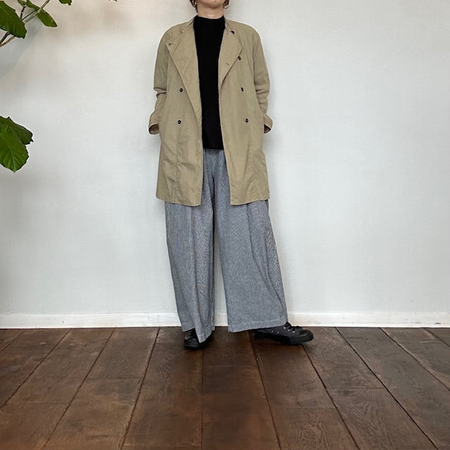 HTS(エイチティーエス) 60'S COTTON POPLIN STAND COLLAR DOUBLE BREAST JACKET INHT2431CP