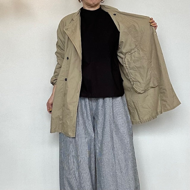 HTS(エイチティーエス) 60'S COTTON POPLIN STAND COLLAR DOUBLE BREAST JACKET INHT2431CP