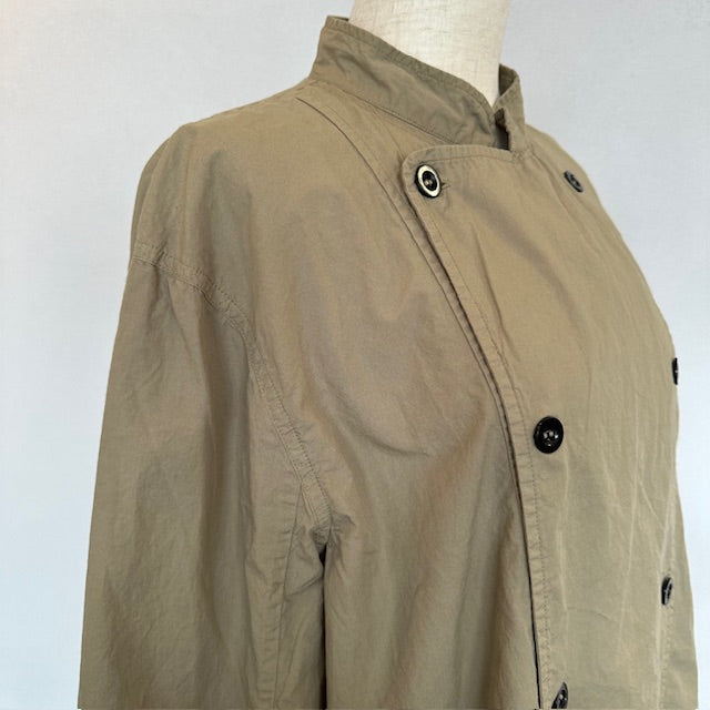HTS(エイチティーエス) 60'S COTTON POPLIN STAND COLLAR DOUBLE BREAST JACKET INHT2431CP