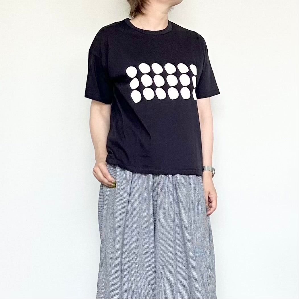 (g) グラム 天竺プリントTee ”CIRCLE”  g-317clw