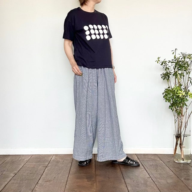(g) グラム 天竺プリントTee ”CIRCLE” g-317clw