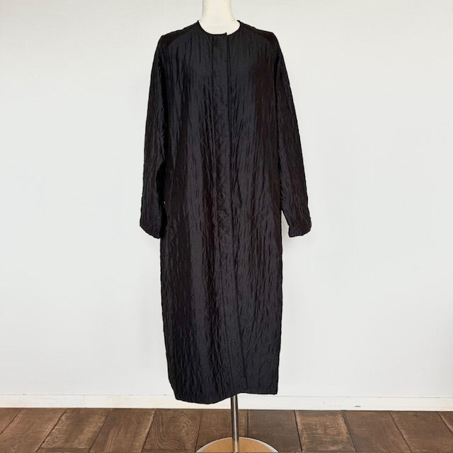 maison de soil QUILTED HANDWOVEN COTTON SILK PLAIN C-NECK RAGLAN COAT(コート) NMDS23521