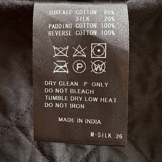 maison de soil QUILTED HANDWOVEN COTTON SILK PLAIN C-NECK RAGLAN COAT(コート) NMDS23521