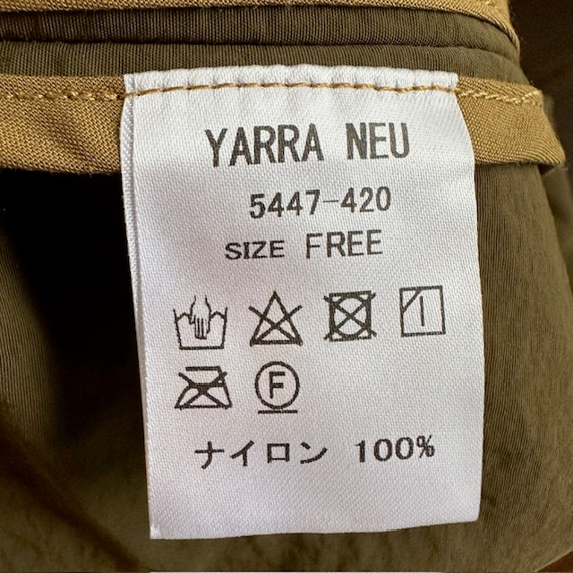 YARRA NEU フード付きナイロンポンチョコート 5447-420