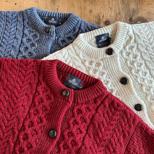 aran woollen mills(アランウーレンミルズ) アラン編みニットカーディガン  BI4124306