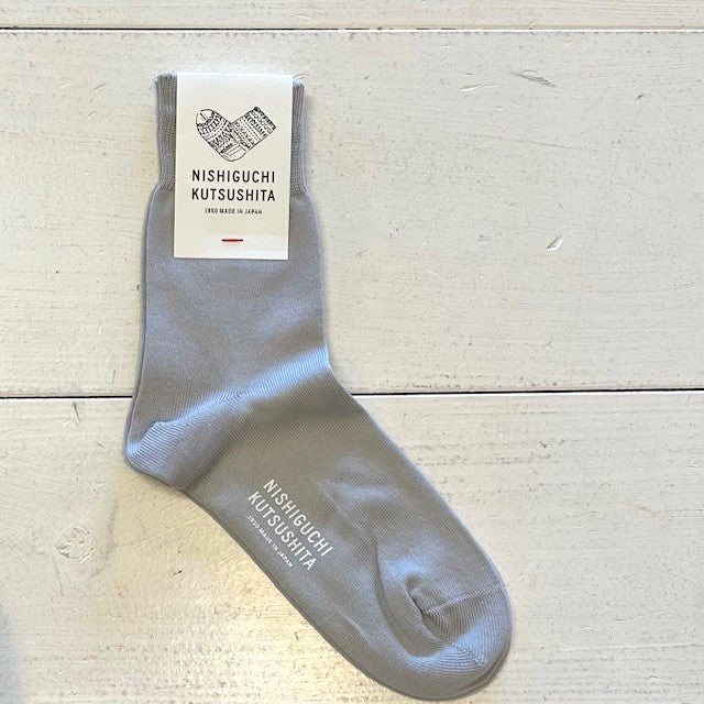 NISHIGUCHI KUTSUSHITA エジプトコットンプレーンソックス NK0201