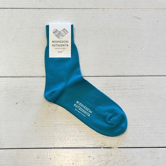 NISHIGUCHI KUTSUSHITA エジプトコットンプレーンソックス NK0201