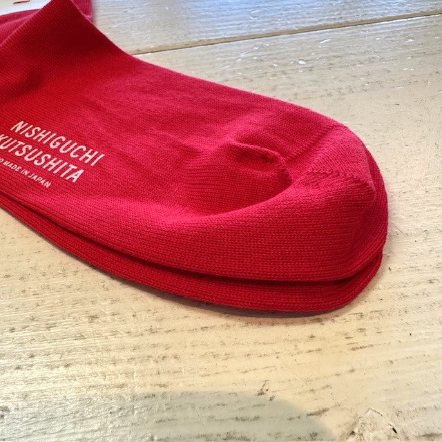 NISHIGUCHI KUTSUSHITA エジプトコットンプレーンソックス NK0201