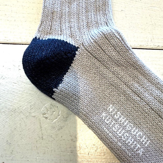 NISHIGUCHI KUTSUSHITA  ラグジュアリーコットンリブソックス  NK0901