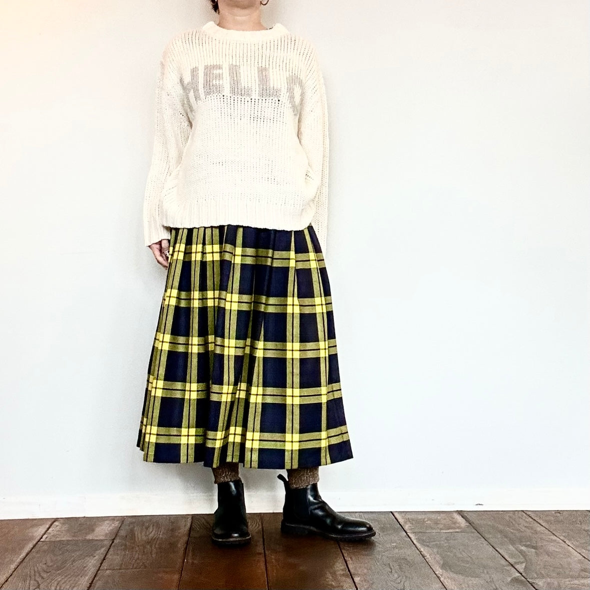 mao made 2WAY HELLOジャガードプルオーバーニット 451133