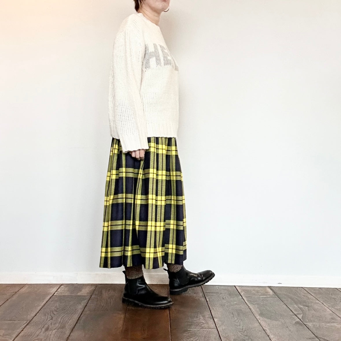 mao made 2WAY HELLOジャガードプルオーバーニット 451133