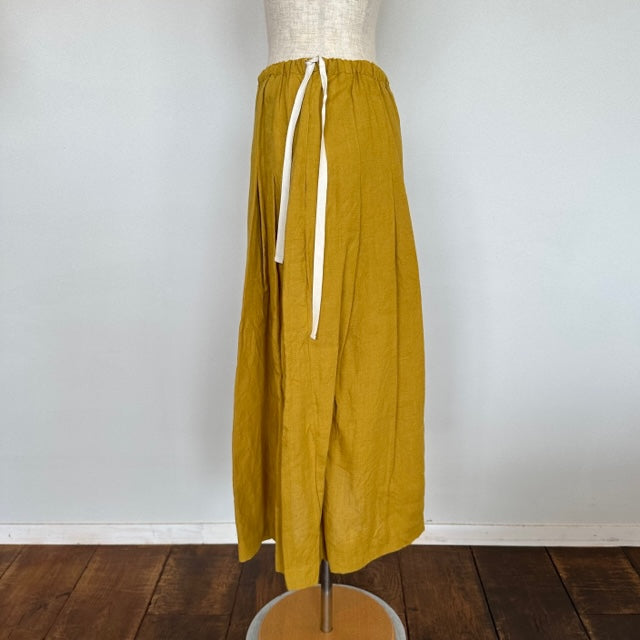 ina イナ リネン紐付きタックスカート  135128
